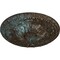 Ekena Millwork Amelia Ceiling Medallion (Fits Canopies up to 2 3/8"), 19 5/8"OD x 3/4"P, Bronze Blue Patina CM20AMBBS - alternate 4